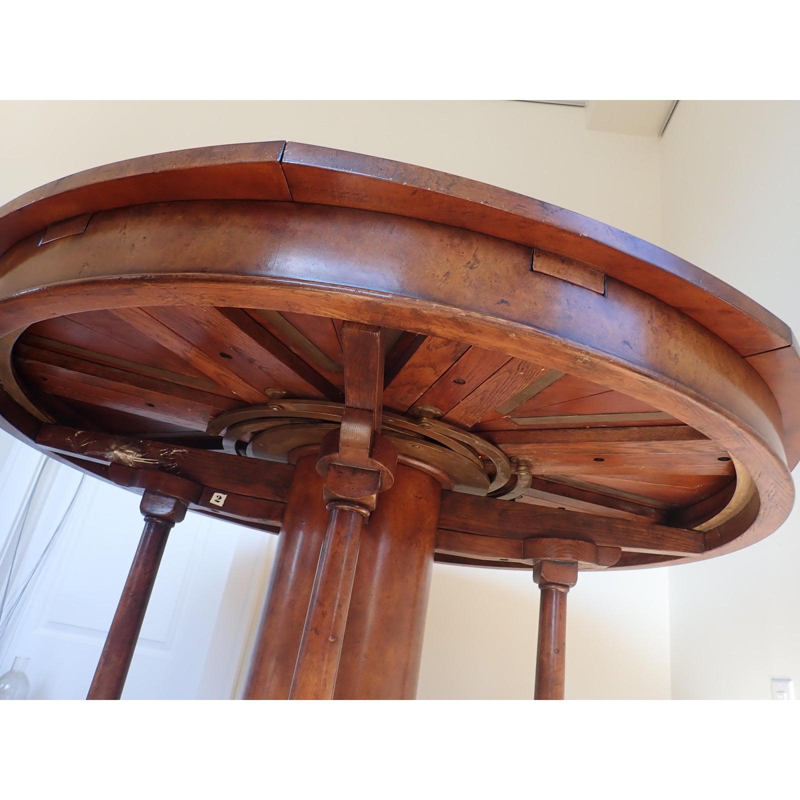 Wood Jupe Style Round Dining Table