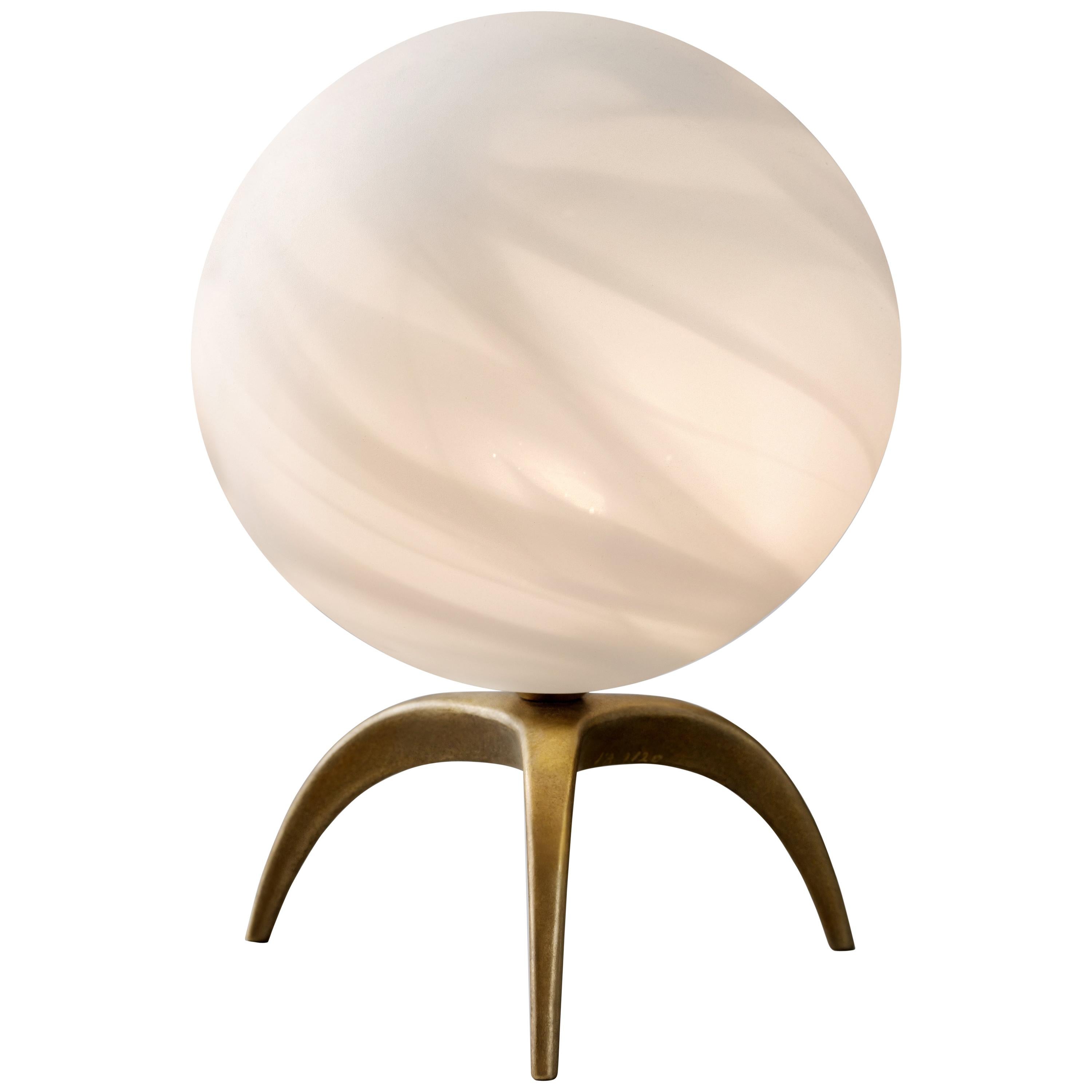 Lampe de table en verre soufflé Jupiter, Ludovic Clément d'Armont