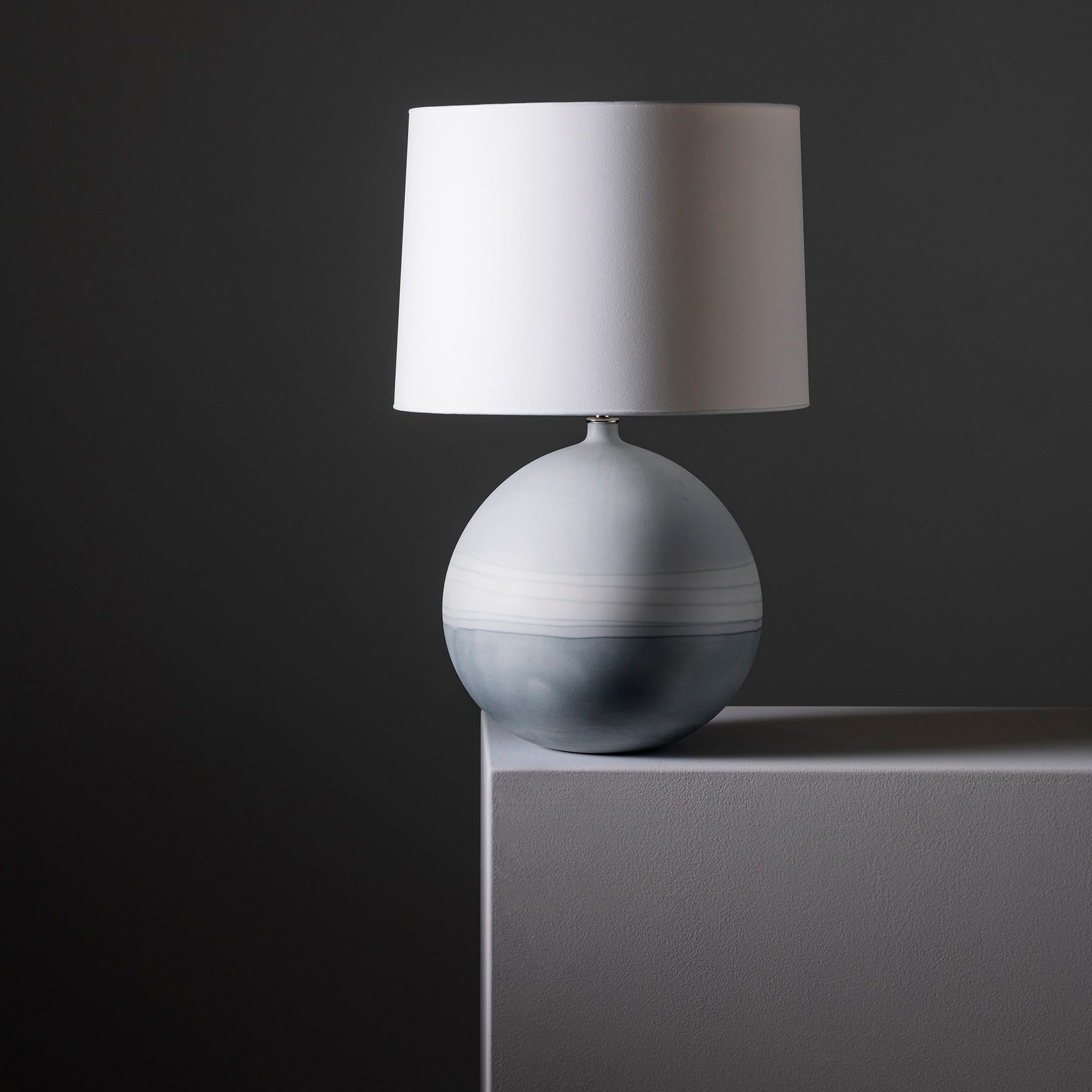 American Jupiter Lamp in Grey Ombré by Elyse Graham For Sale