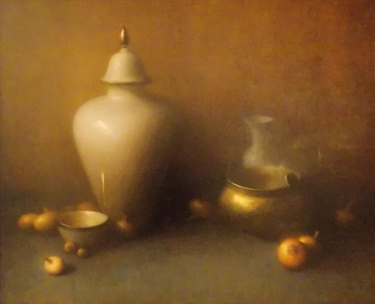 Still-Life Painting di Jura Bedic - Vasi bianchi