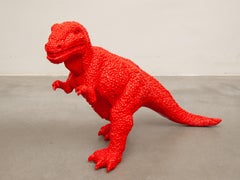 Die Jurassic Age-Serie Roter Dinosaurier entworfen von Sui Jianguo Nr. 429/1000 Hergestellt in China