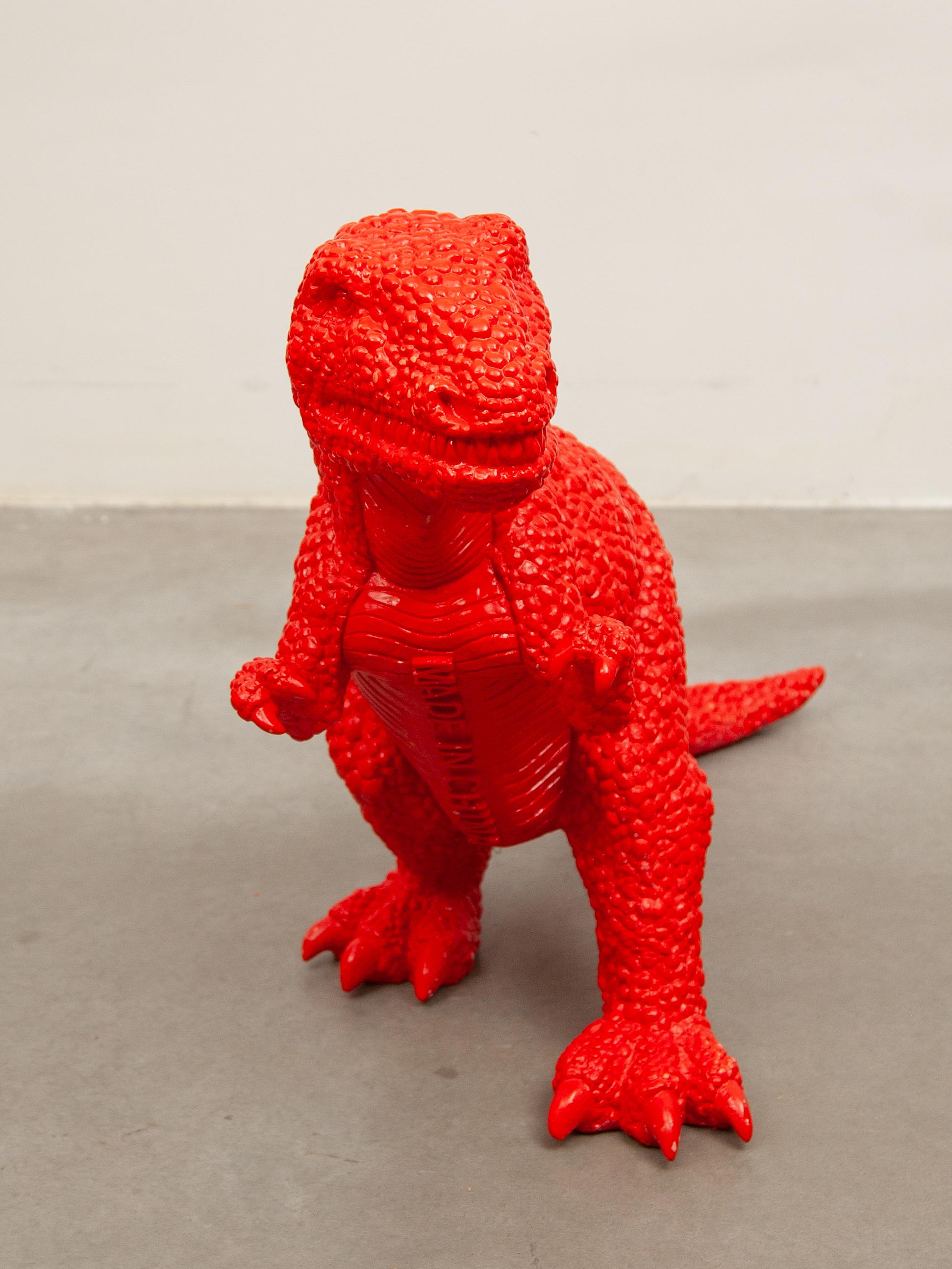 Die Jurassic Age-Serie Roter Dinosaurier entworfen von Sui Jianguo Nr. 429/1000 Hergestellt in China (Moderne) im Angebot