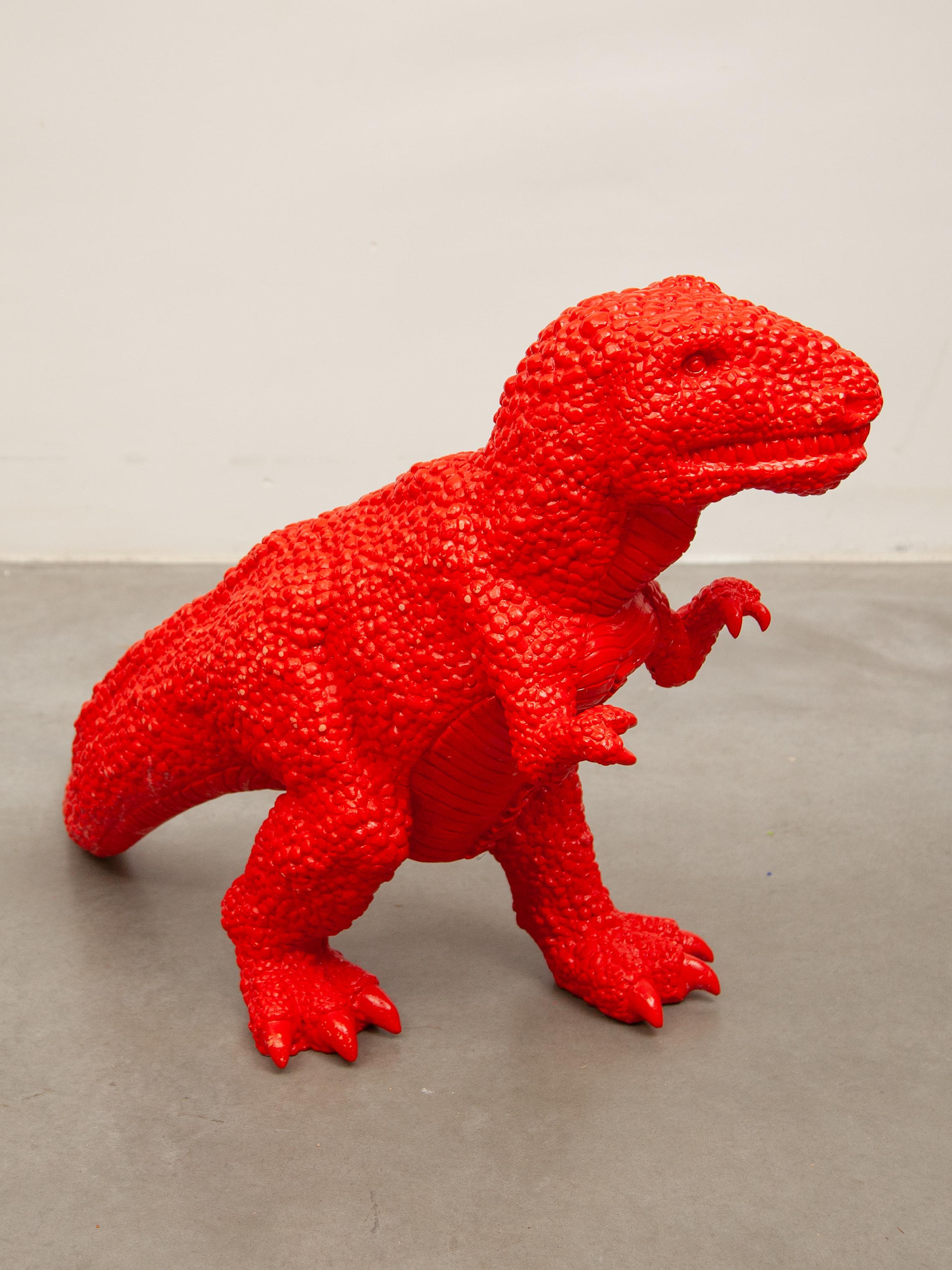 Die Jurassic Age-Serie Roter Dinosaurier entworfen von Sui Jianguo Nr. 429/1000 Hergestellt in China (Chinesisch) im Angebot