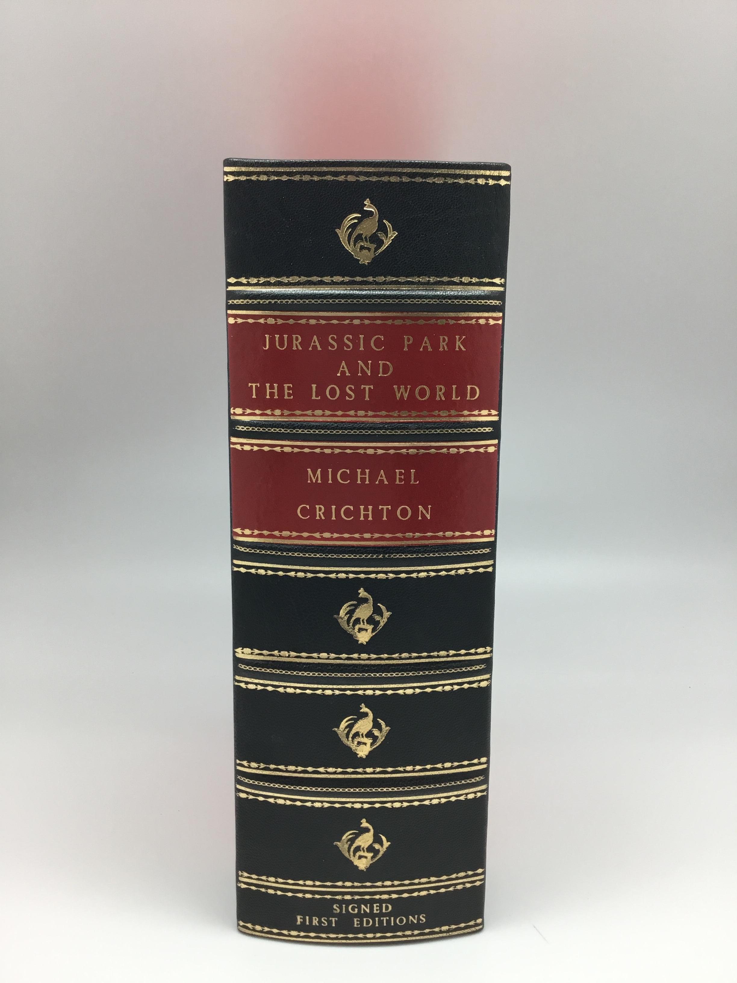 „Jurassic Park and The Lost World“, Erstausgaben, signiert von Michael Chrichton (Ende des 20. Jahrhunderts)
