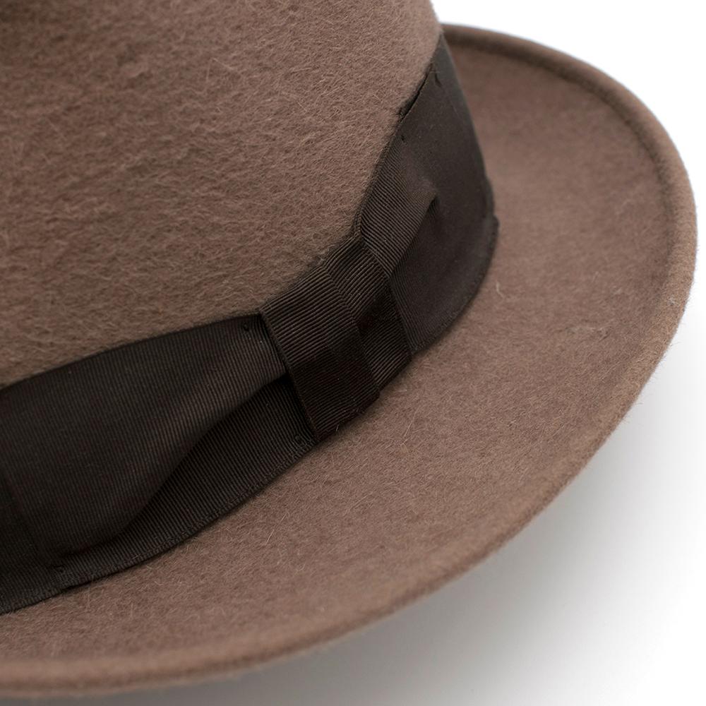 Men's Juretic Maria Gorizia Brown Rabbit Felt Fedora Hat	