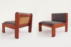 Jürg Bally Conception suisse d'un salon de hall d'entrée de luxe en bois de jacaranda massif