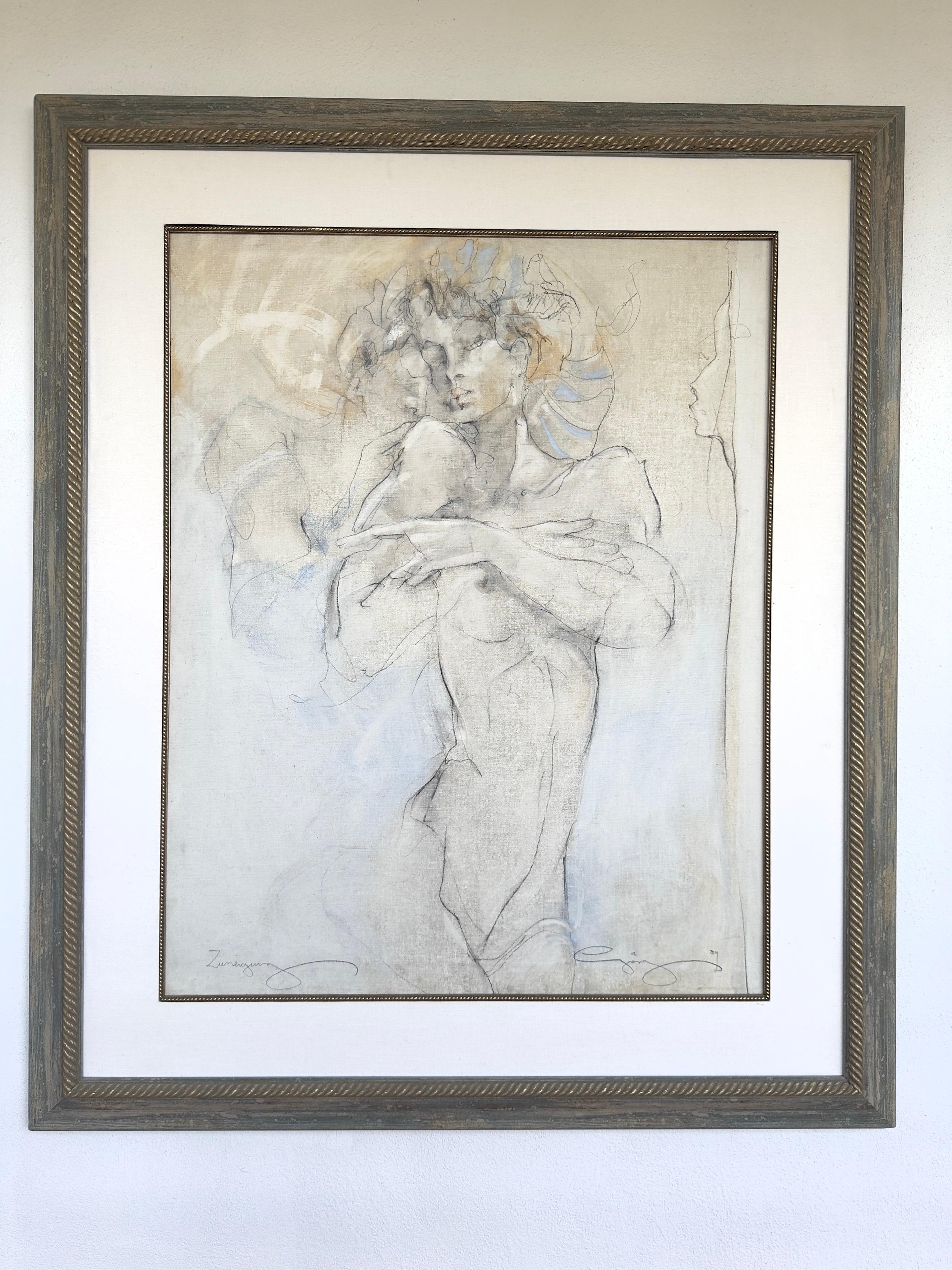 Affetto Tecnica mista - Painting di Jurgen Gorg
