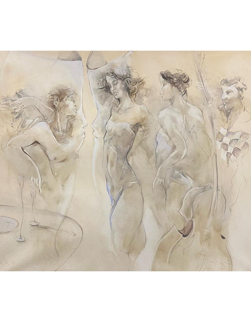 Figurative Painting di Jurgen Gorg - Senza titolo