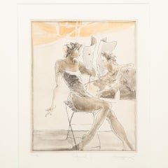 Treffpunkt I de la Suite Treffpunkt Grabado figurativo de Jürgen Görg