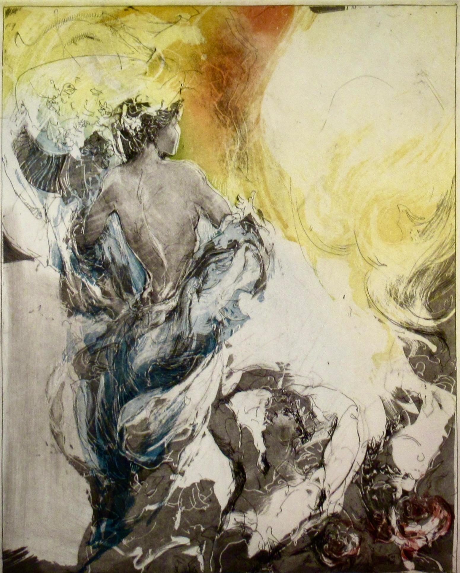Vivaldi, Summer - Surrealist Print by Jurgen Gorg