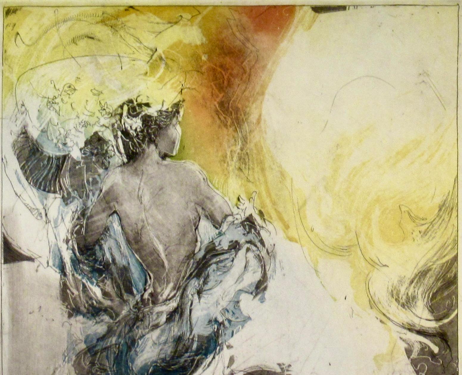 Vivaldi, Summer - Gray Figurative Print by Jurgen Gorg
