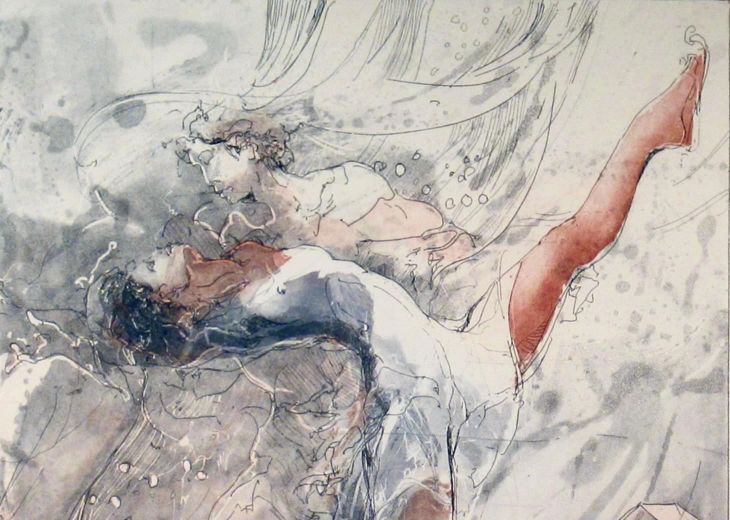 Vivaldi, Inverno - Figurative Print Grigio di Jurgen Gorg