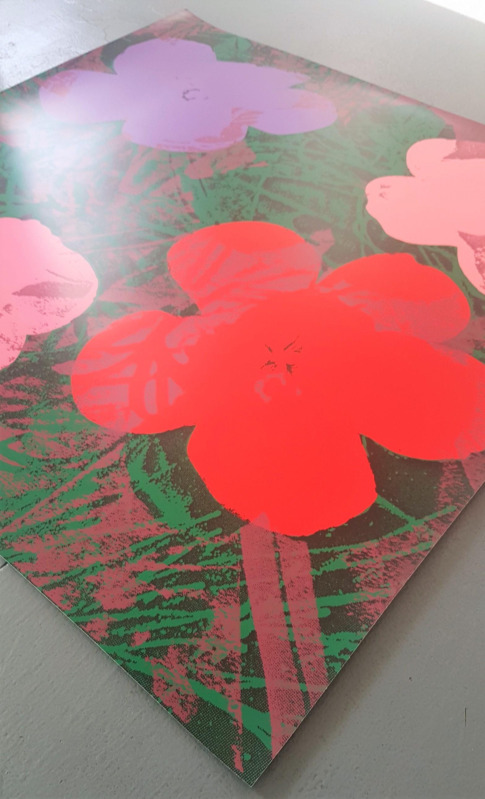 Fleurs (rose, rouge, violet - Pop Art) (~65% DE RÉDUCTION SUR LE PRIX DE LISTE, DURÉE LIMITÉE) - Print de Jurgen Kuhl 