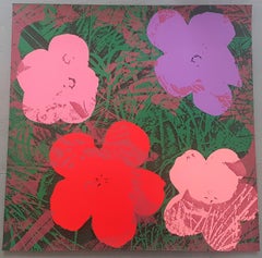 Blumen (Rosa, Rot, Violett, Lila Farbtöne – Pop Art) (~65% OFF-LIST-Preis, SCHLUSSVERKAUFZICHT)