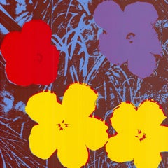 Fleurs (jaune, rose, violet Warhol, Pop Art, 70% DE RÉDUCTION SUR LE PRIX DE LISTE, DURÉE LIMITÉE)