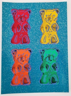 Gummibears #2 with Glitter  Small (Pop Art, Andy Warhol)
