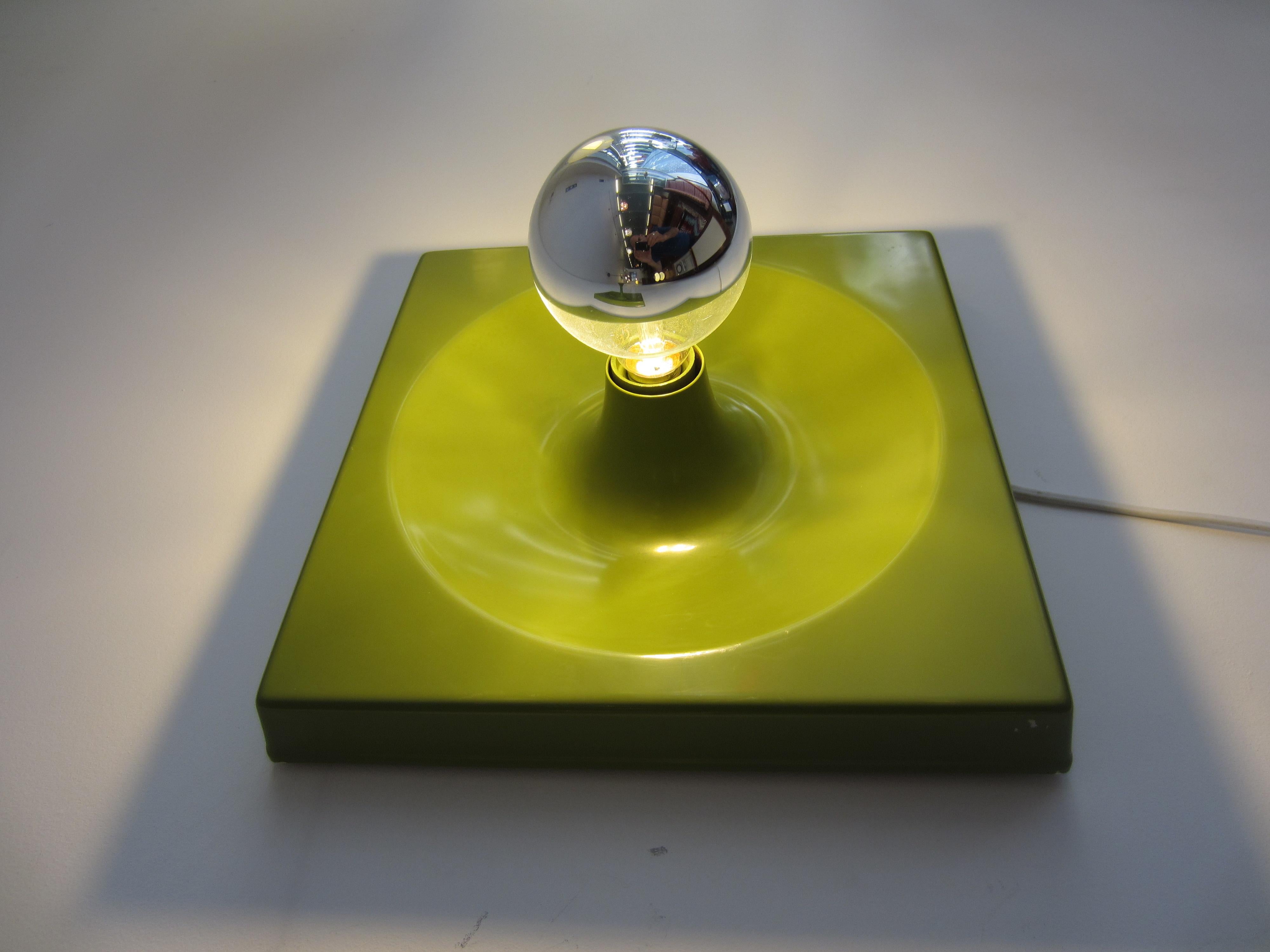 German Jürgen Lange, Schönbuch Green Wall Lamp, 1970s