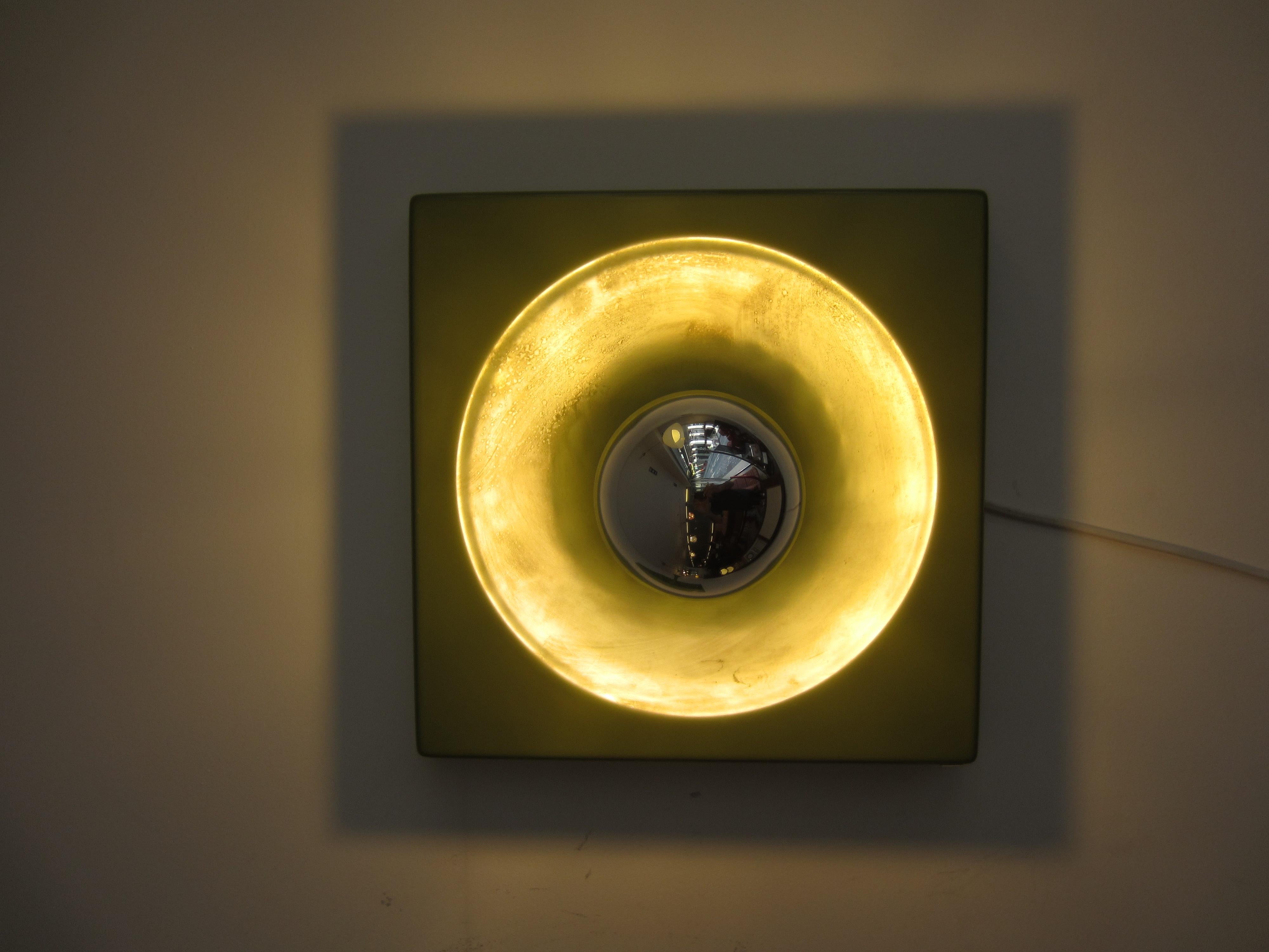 Jürgen Lange, Schönbuch Green Wall Lamp, 1970s In Good Condition In Porto, PT