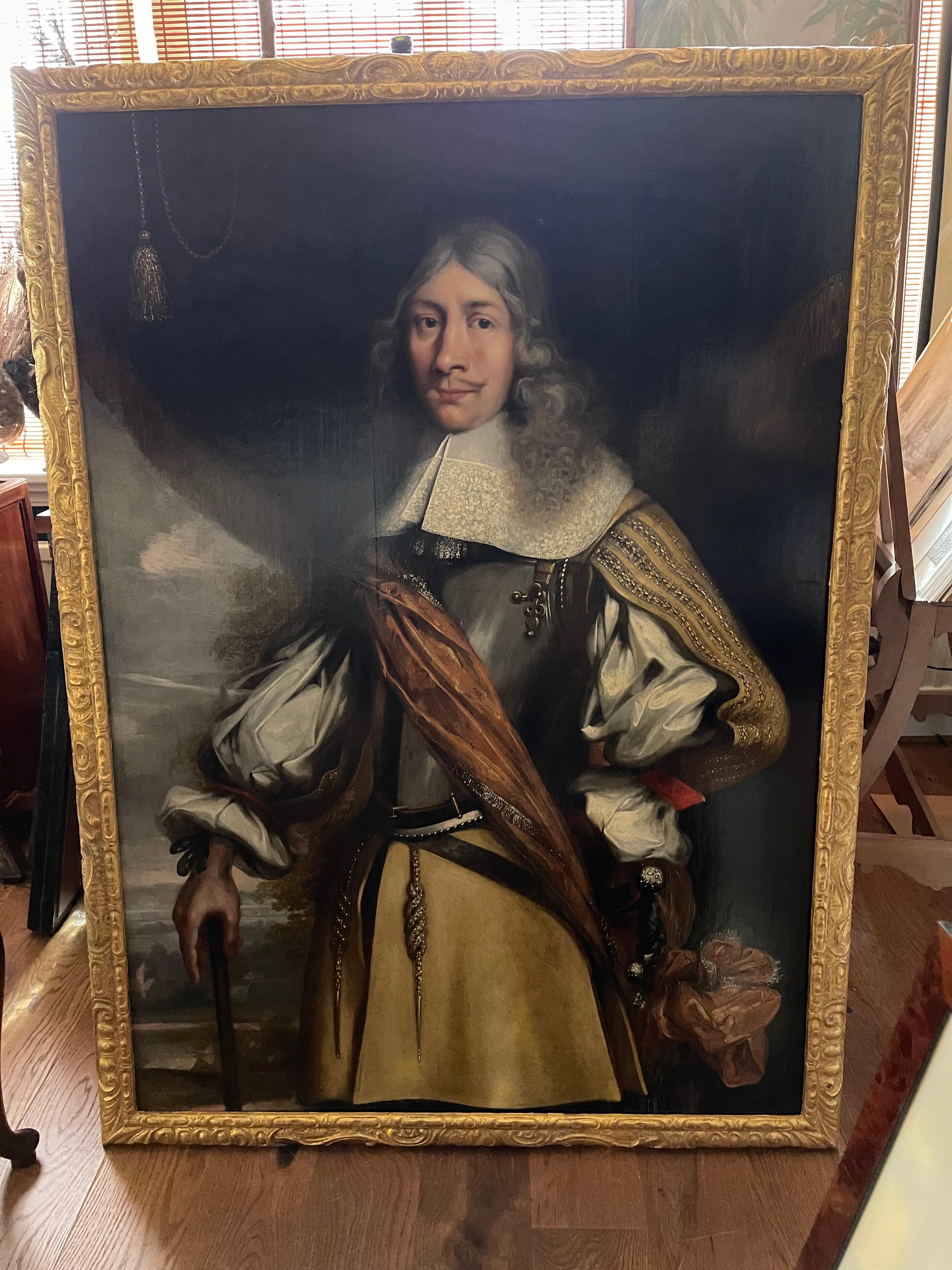Portrait of VOC Governor Rijcklof van Goens (1619-1682) in 1656 , 37 yrs of age - Painting by Jürgen Ovens