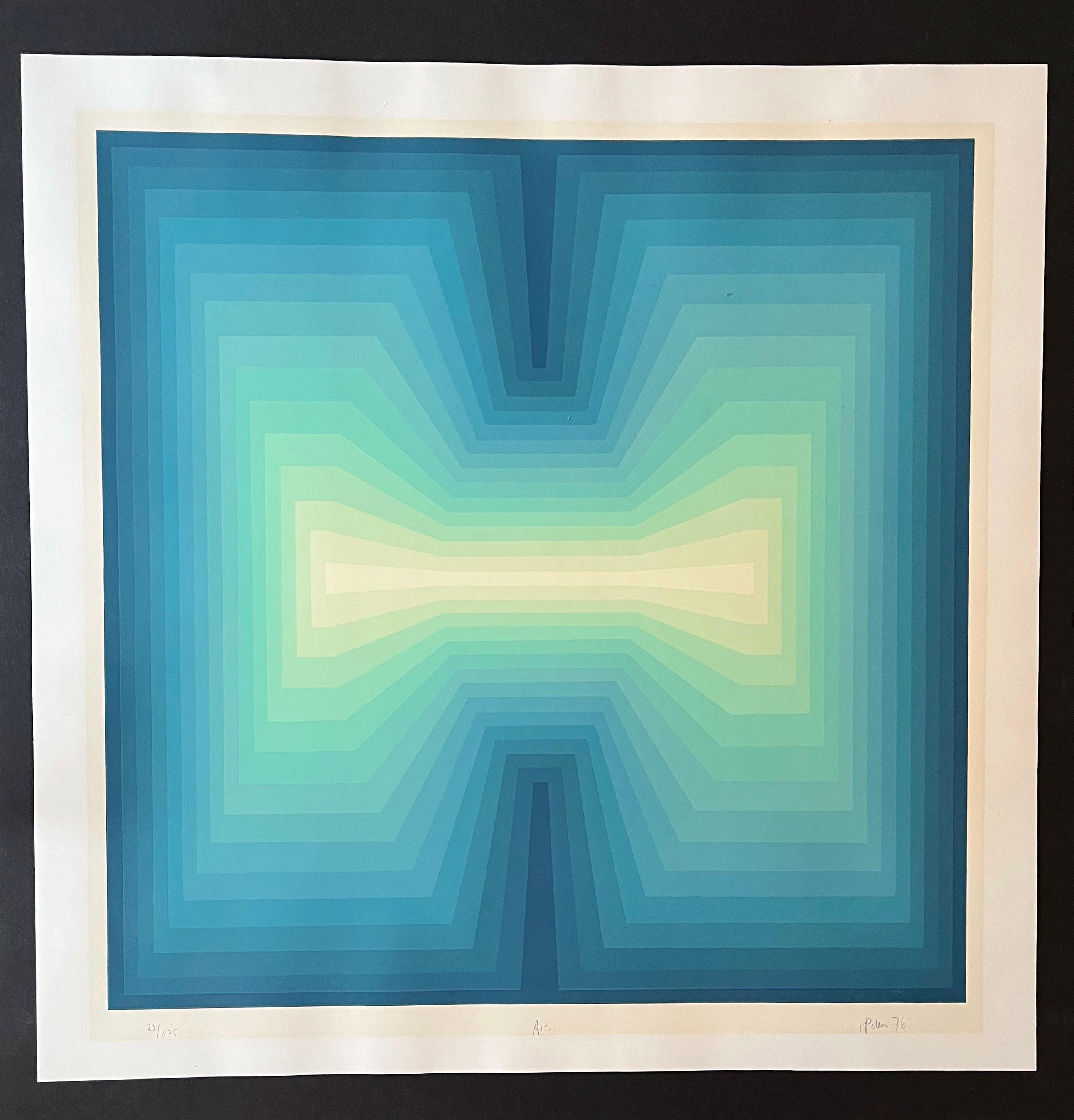Altro Jurgen Peters Arc Op Art / Stampa serigrafica firmata e numerata in vendita