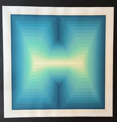 Jurgen Peters Arc Op Art / Signed & Numbered Serigraph Print
