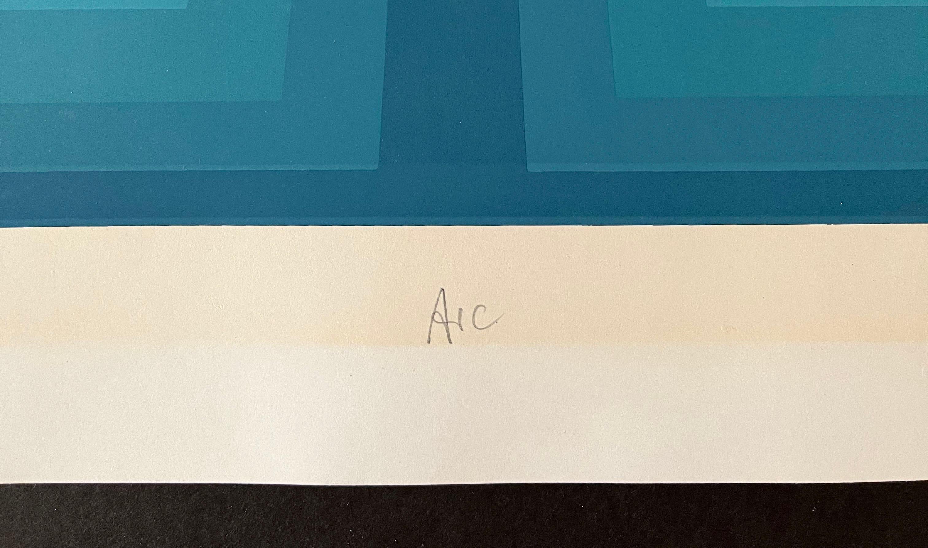 Carta Jurgen Peters Arc Op Art / Stampa serigrafica firmata e numerata in vendita
