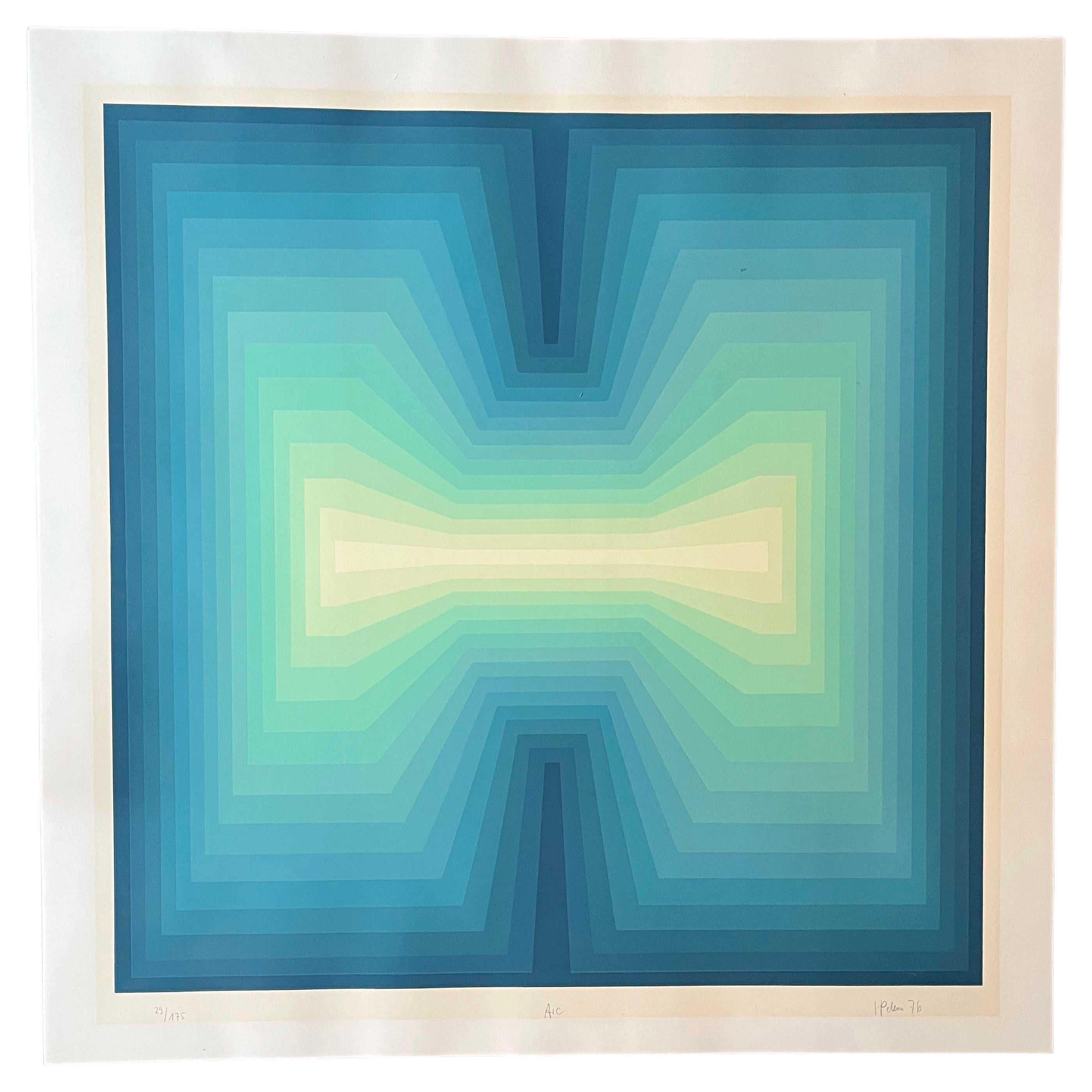 Jurgen Peters Arc Op Art / Serigrafía firmada y numerada
