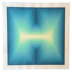 Jurgen Peters Arc Op Art / Serigrafía firmada y numerada