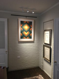 1960's Contemporary Print, "Top Square" by Jurgen Peters