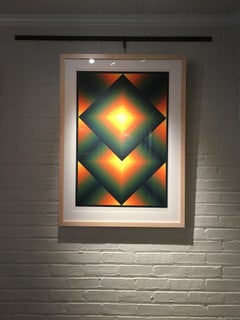 1960's Contemporary Print, "Top Square" by Jurgen Peters