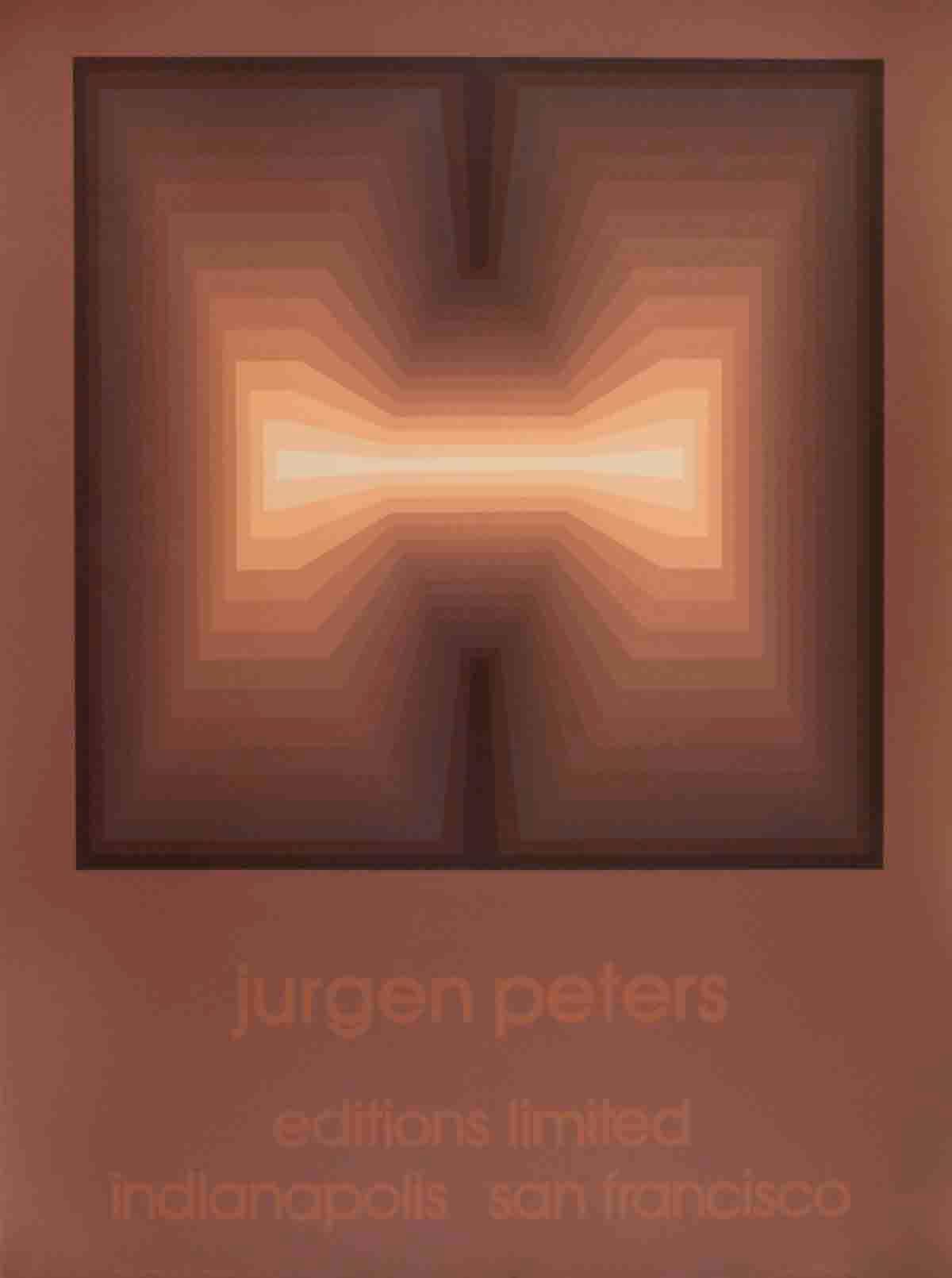 Jurgen Peters-Arc-40" x 30"-Serigraph-1979-Brown
