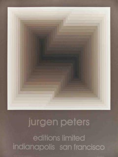 Jurgen Peters, Serigrafia “Diagonal”, Arte contemporanea, 1979, senza cornice