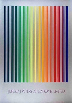 Jurgen Peters-Illumination-40"" x 28"-Serigraphie-1980-Multicolore