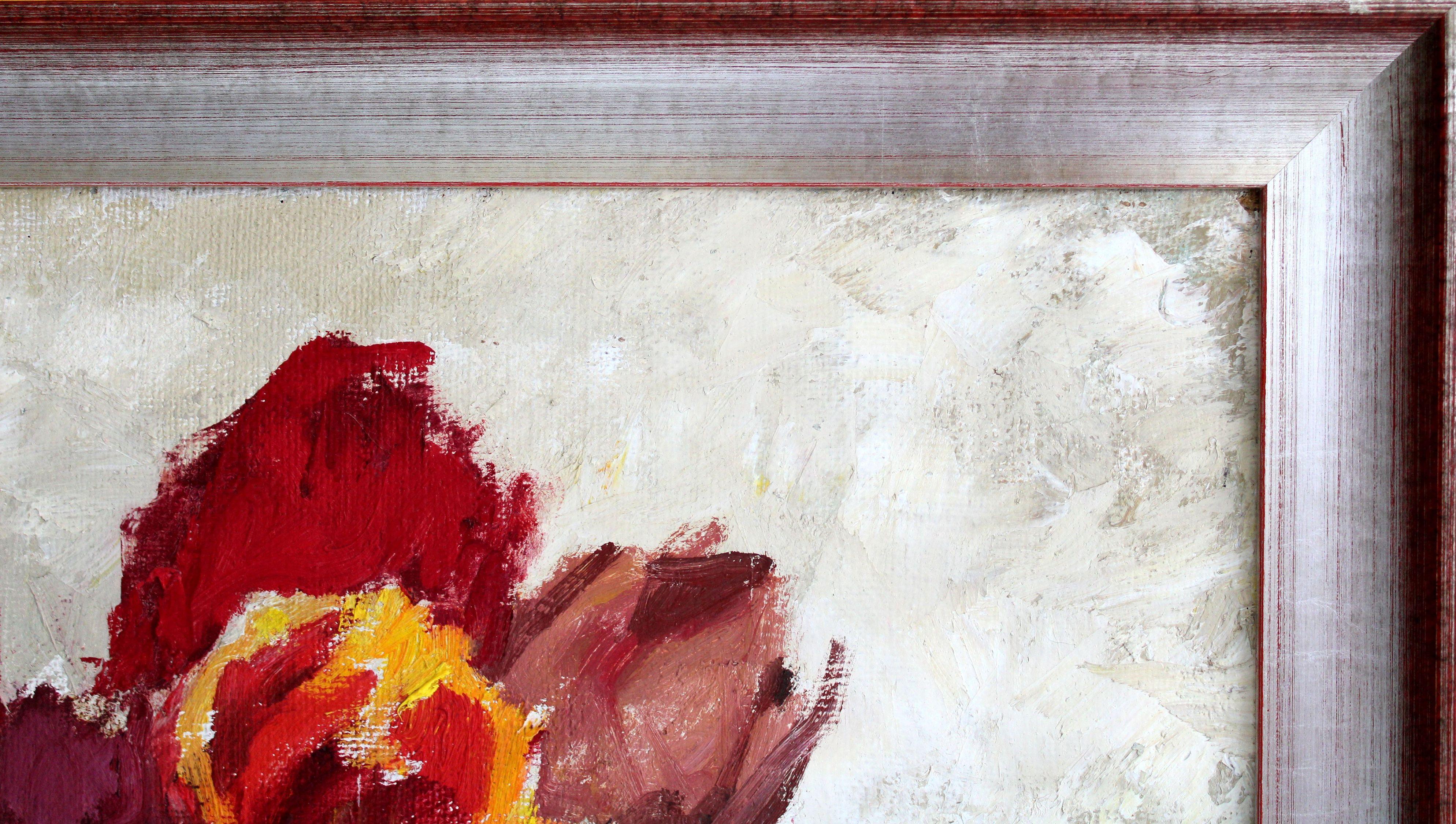 Tulipanes. 1996. Óleo sobre lienzo, 81х100 cm en venta 6