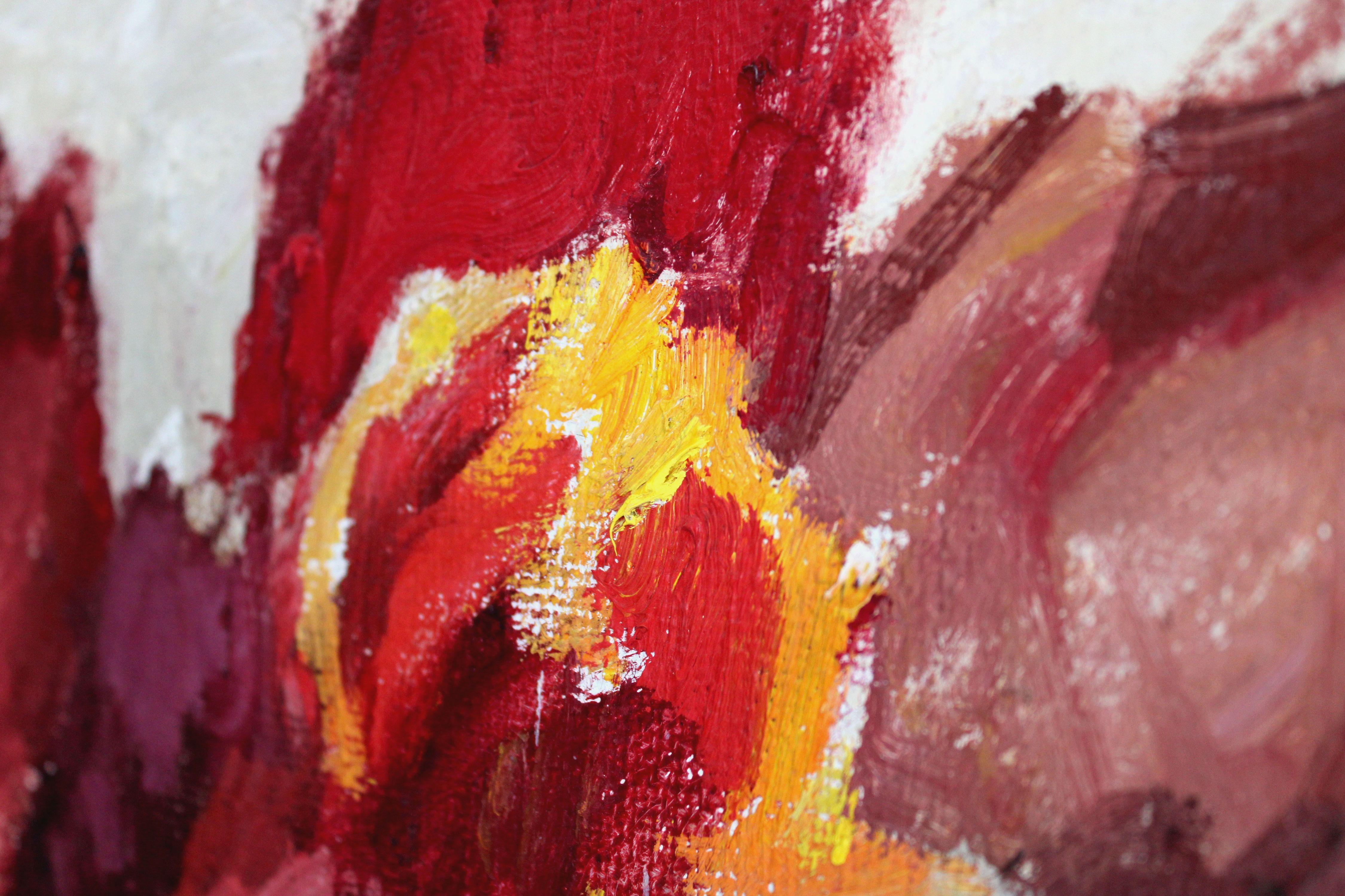 Tulipanes. 1996. Óleo sobre lienzo, 81х100 cm en venta 4