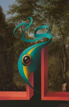 Carbuncolo nero. 2015. Olio, tela, cartone, stampa digitale. 61x40 cm