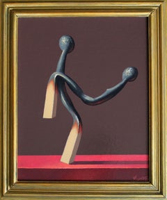 On the red carpet. 2022. Oil on canvas and cardboard, 50x40 cm