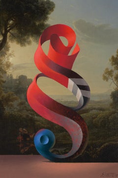 Paragrafo. 2015. Olio, tela, cartone, stampa digitale. 59,5x40 cm