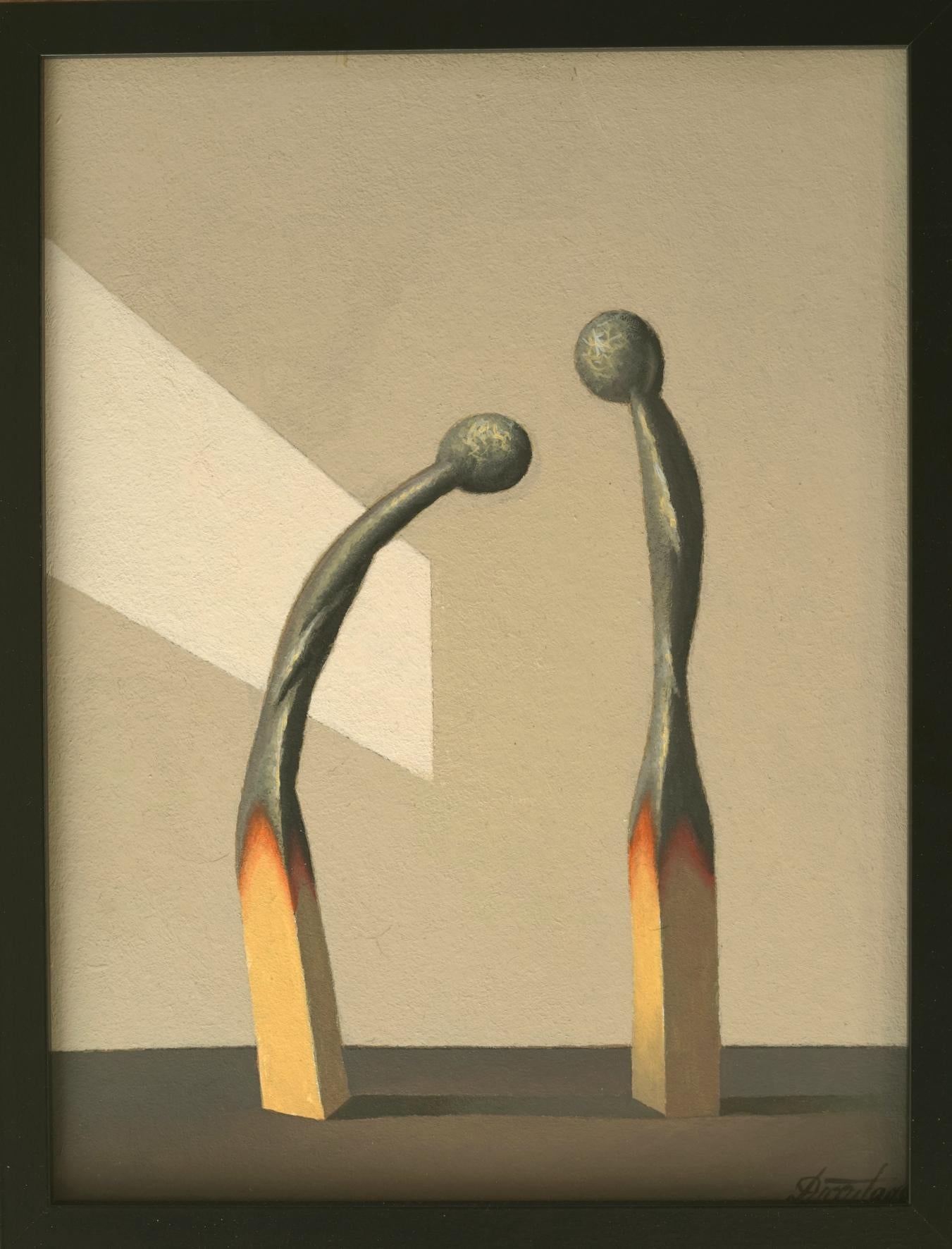 Rituale. 2022. olio su cartone, 40x30 cm