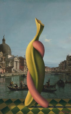 Tango a Venezia. 2014. Olio, tela, cartone, stampa digitale. 59,5x37,5 cm
