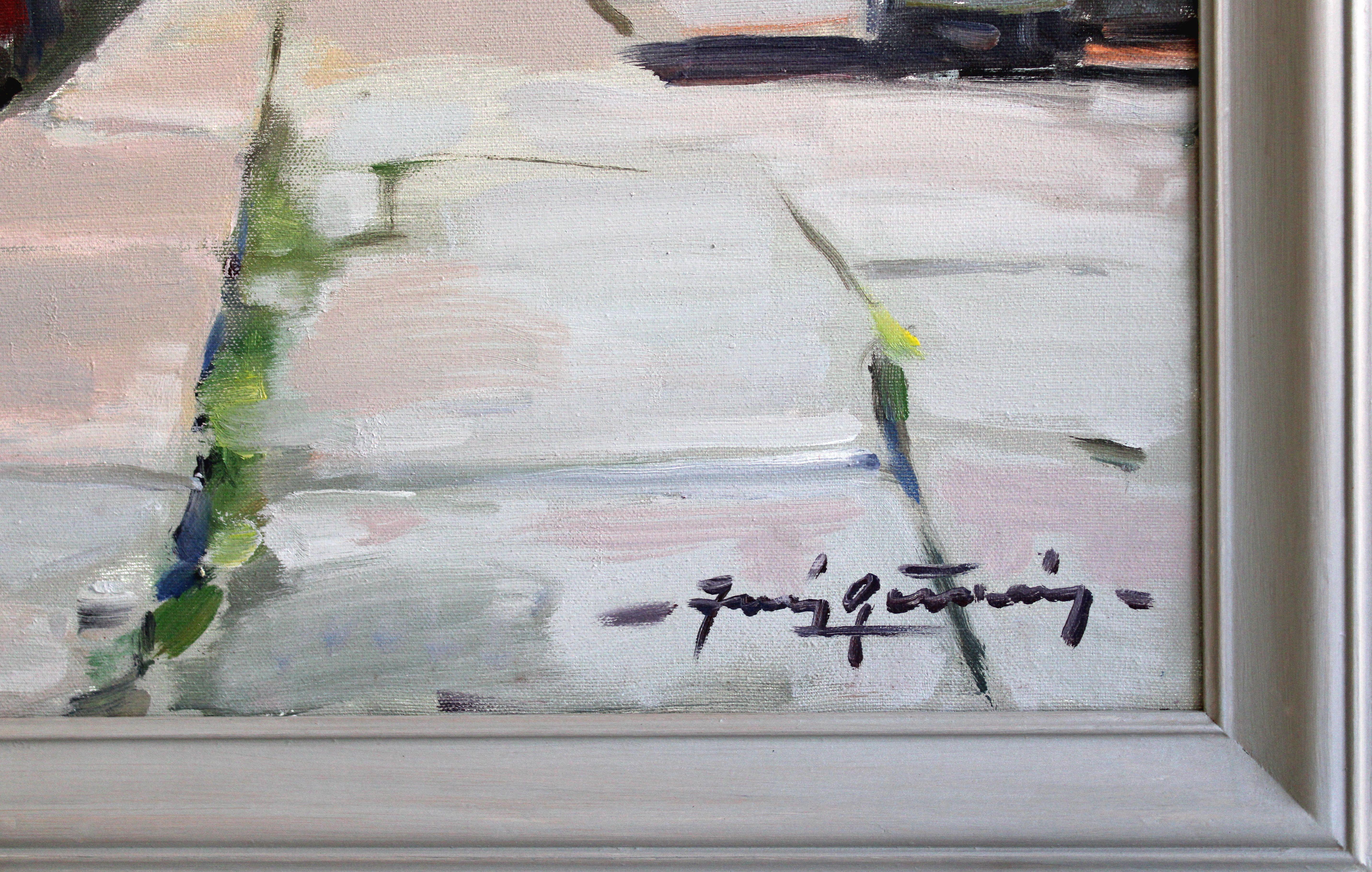 Embankment. 2017, Öl auf Leinwand, 65x81 cm

Juris Germanis (1941)
Der Künstler hatte schon immer eine Tendenz, die wichtigsten Merkmale in Öl oder Pastell einzufangen, wenn er im Landschaftsgenre arbeitete. Er ist ein absoluter Realist, für den die