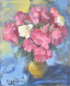 Natura morta con fiori. 2004. Olio su tela. 68x55 cm