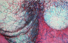 Self-portrait 11  Male nude 2009, canvas, acrylic, felt tip pen 98x140 cm