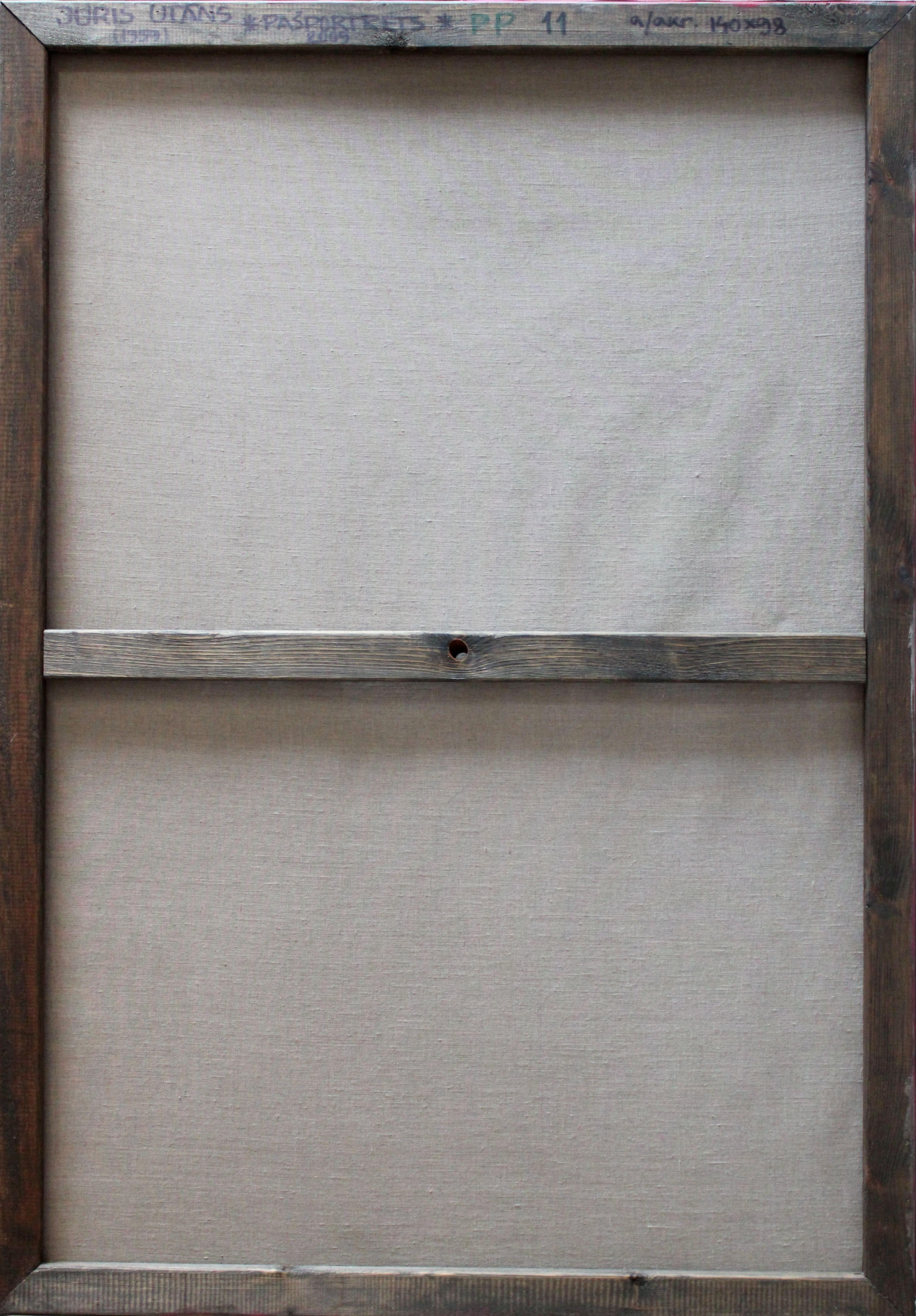 Autoritratto 11  Nudo maschile 2009, tela, acrilico, pennarello 98x140 cm in vendita 1