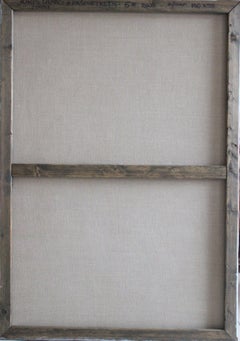 Self-portrait 6  Male nude 2009, canvas, acrylic, felt tip pen 140x98 cm