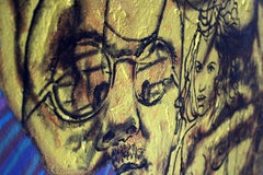 Tattoo me 1  2002., Cardboard, mixed media, 153x117 cm