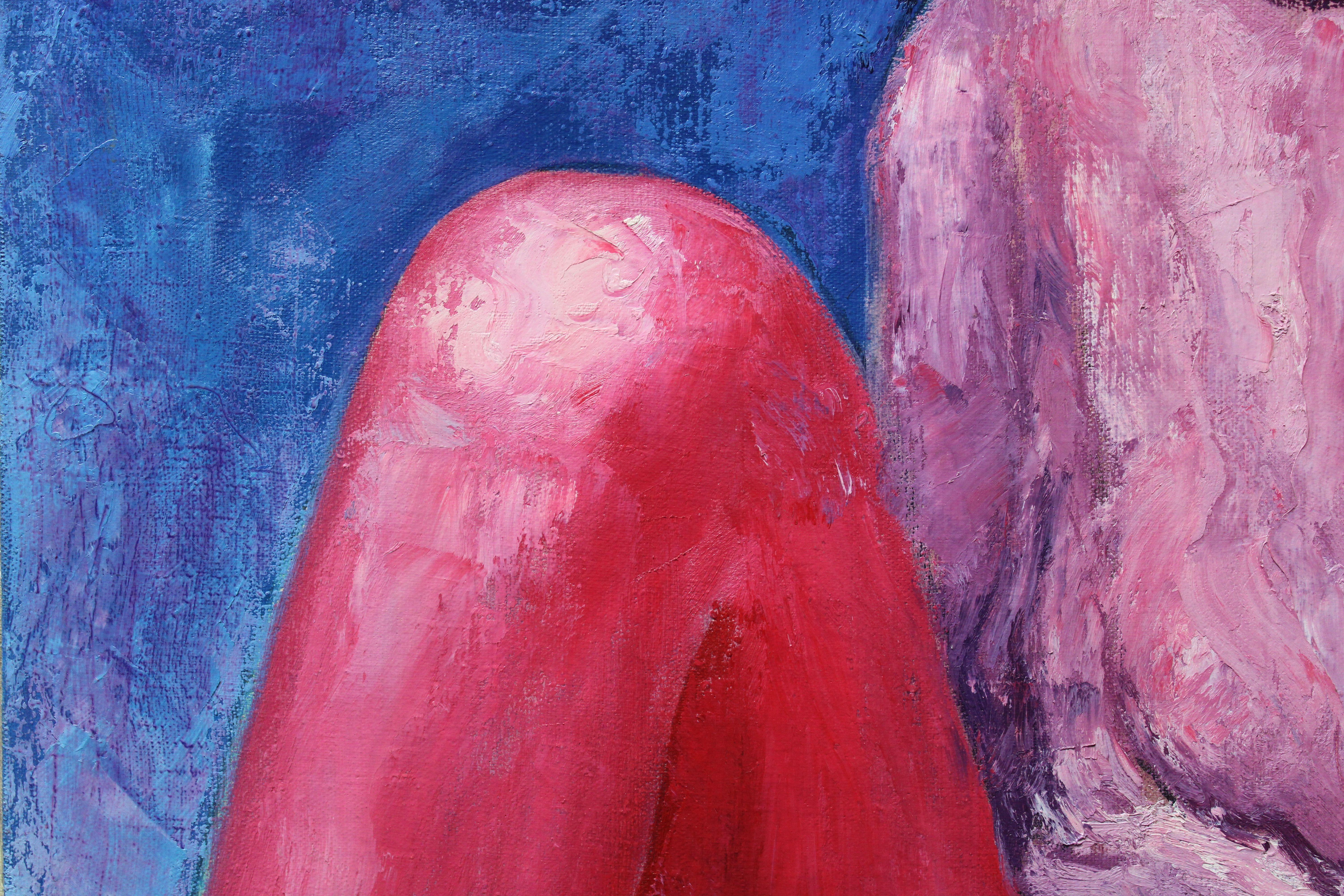 Donna con occhiali da sole. Erotica. 1993. Olio su tela. 105x79 cm 4
