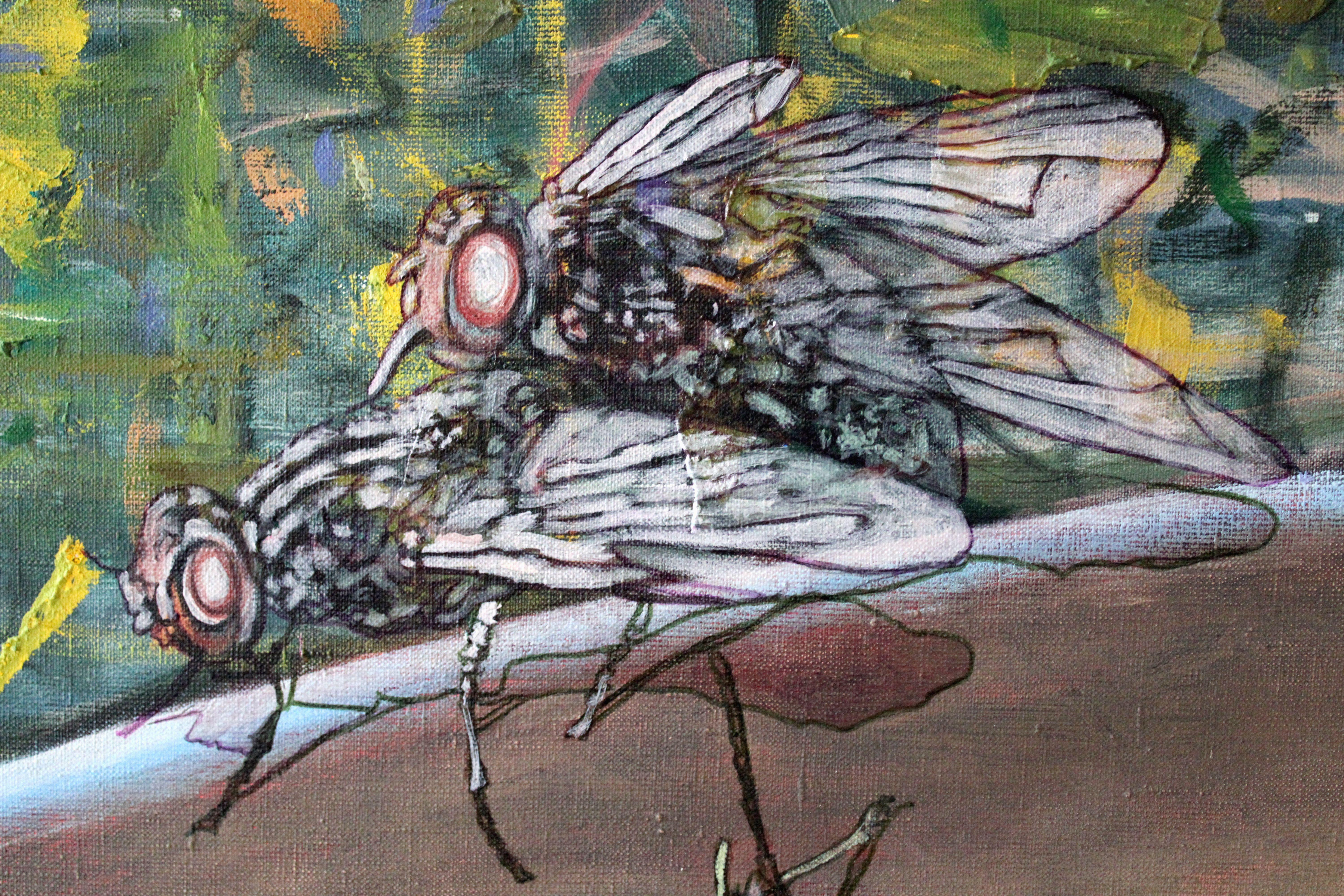 Giovane raccoglitore di bacche. Erotica. 2013. Tela, tecnica mista, 205X160 cm in vendita 9
