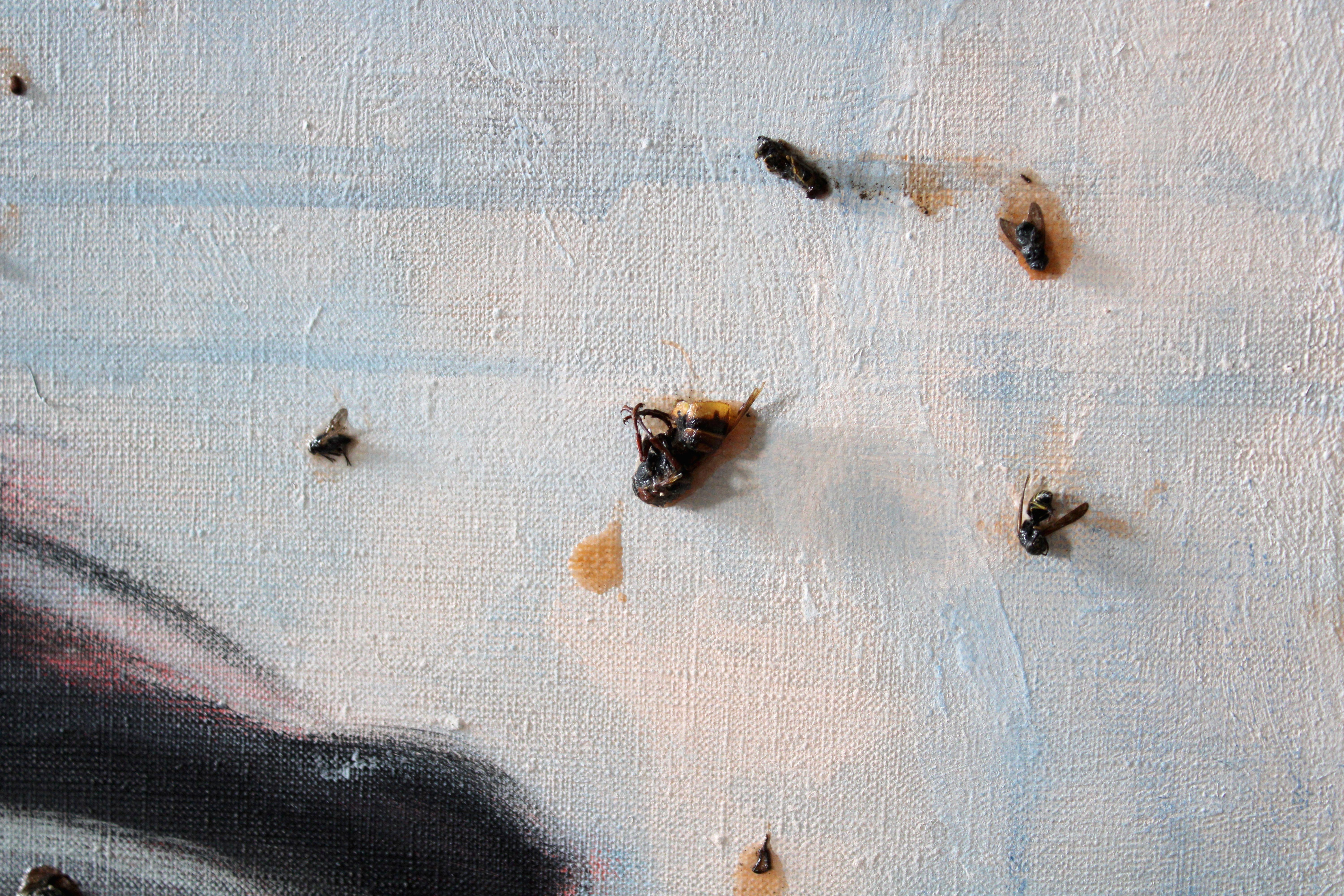 Giovane raccoglitore di bacche. 
2013. Tela, tecnica mista, 205X160 cm
Ci sono mosche, api e grilli talpa veri e propri incollati sulla tela.

Juris Utāns (1959-2022)

era un pittore lettone. Lavora nel campo del realismo critico, dell'arte