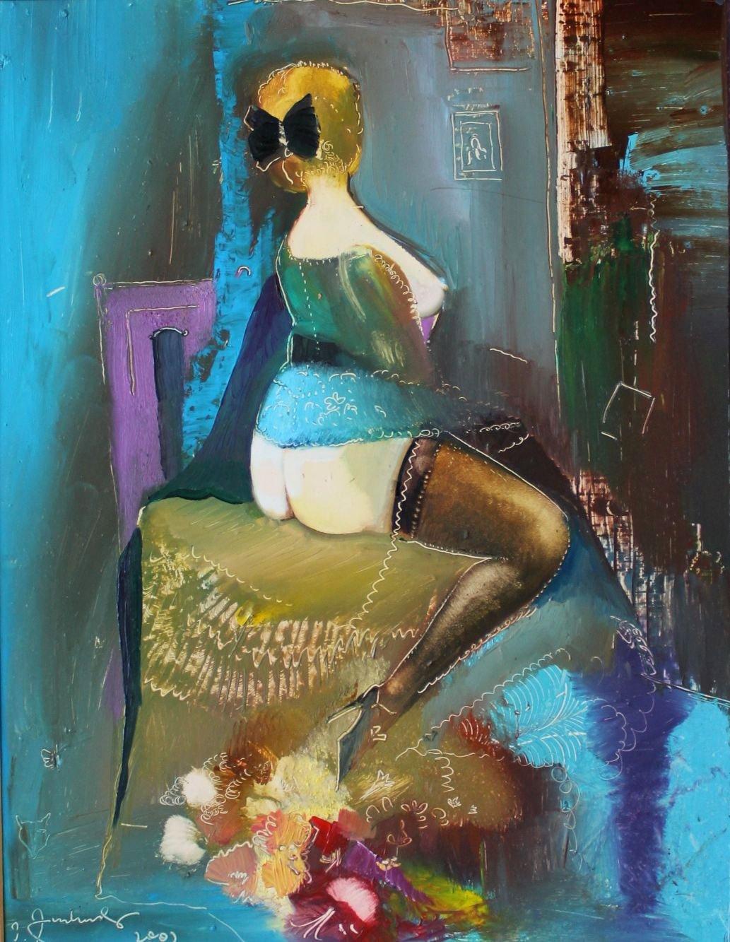 Boudoir  óleo/cartón, 40x30 cm
